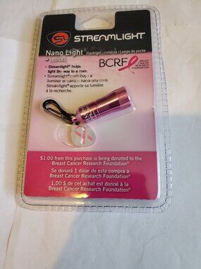NEW PINK NANO LIGHT 730019-3 WHITE LED LIGHT FLASHLIGHT KEYCHAIN STREAMLIGHT